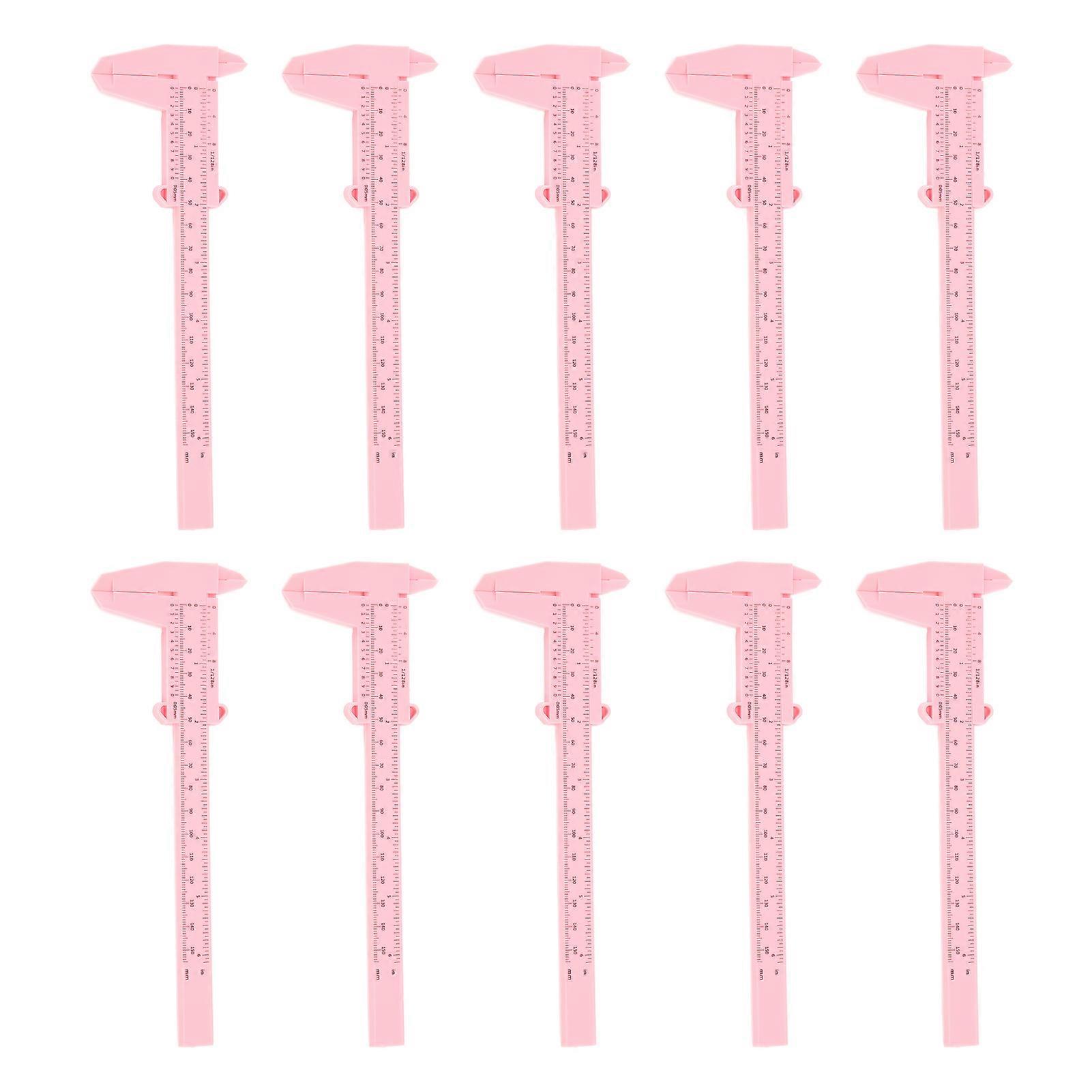 Eyebrow Microblading Ruler 150mm with Clear Scale for Beginners and Professionals Pink.