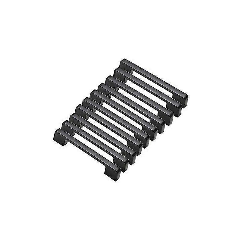 10pcs Black Door Handles Aluminum Alloy Handles T Bar Stick Kitchen Cabinet Hole Center 160mm