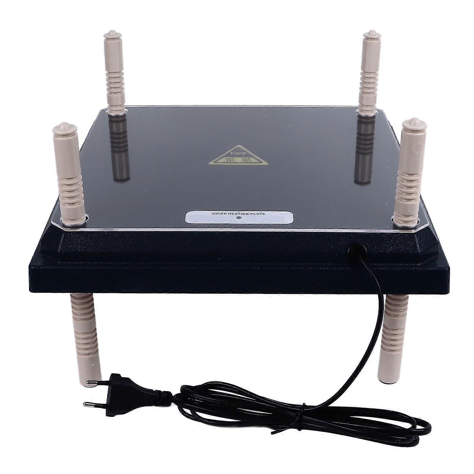 10x10 Inch Chicken Brooder Heater Plate - EU Plug 220V (Black)