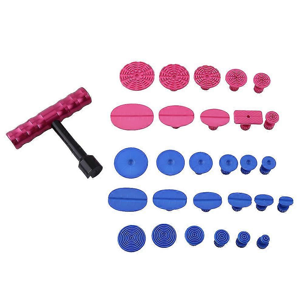 Paintless Dent Repair T Bar Slide Hammer with 29pcs Glue Tabs Tools