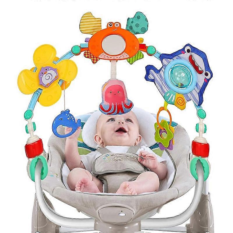 Travel Arch Bassinet Toys for Infant Toddlers Ideal Fits Stroller Pram