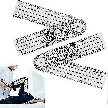 2pcs Physiotherapy Goniometer Medical Goniometer 360 Angle