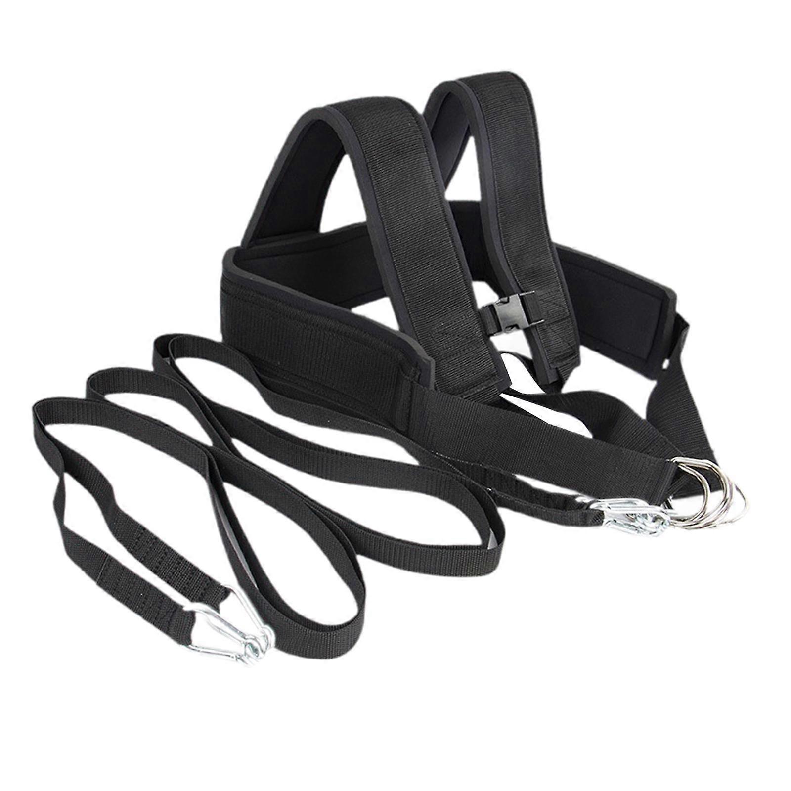 そりプルストラップ軽量そりトレーナープルリーシュフィットネスホーム屋内ウエストベルト用