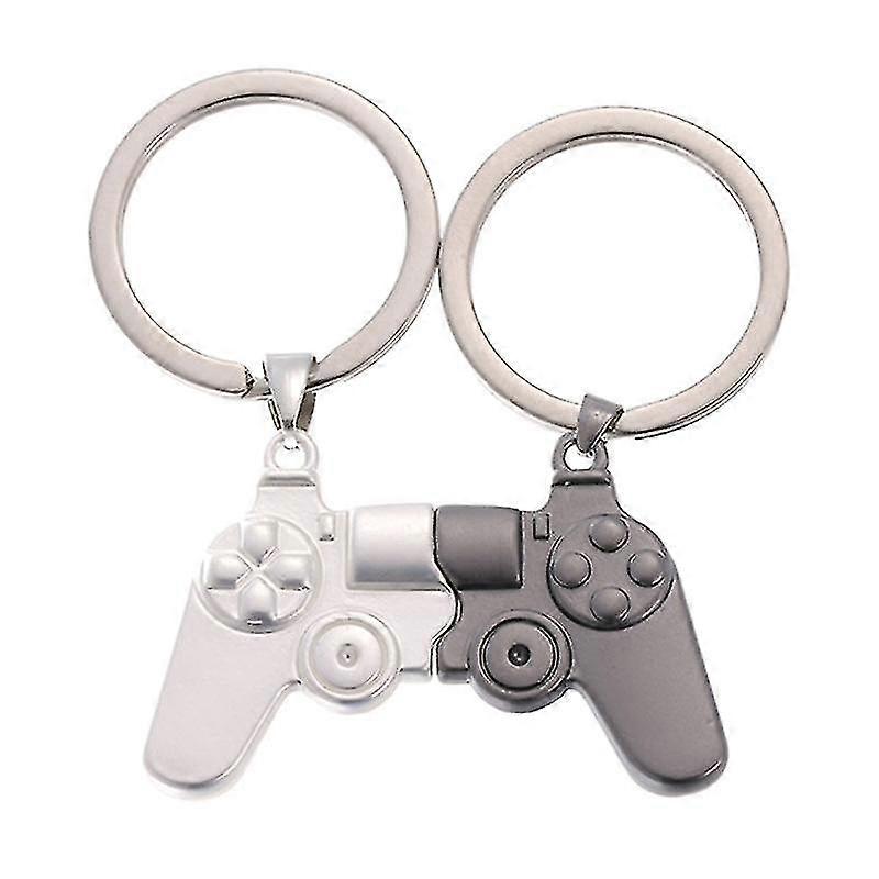 2 Pieces Gamer Matng Pendant Keychain Game Keychain For Couple