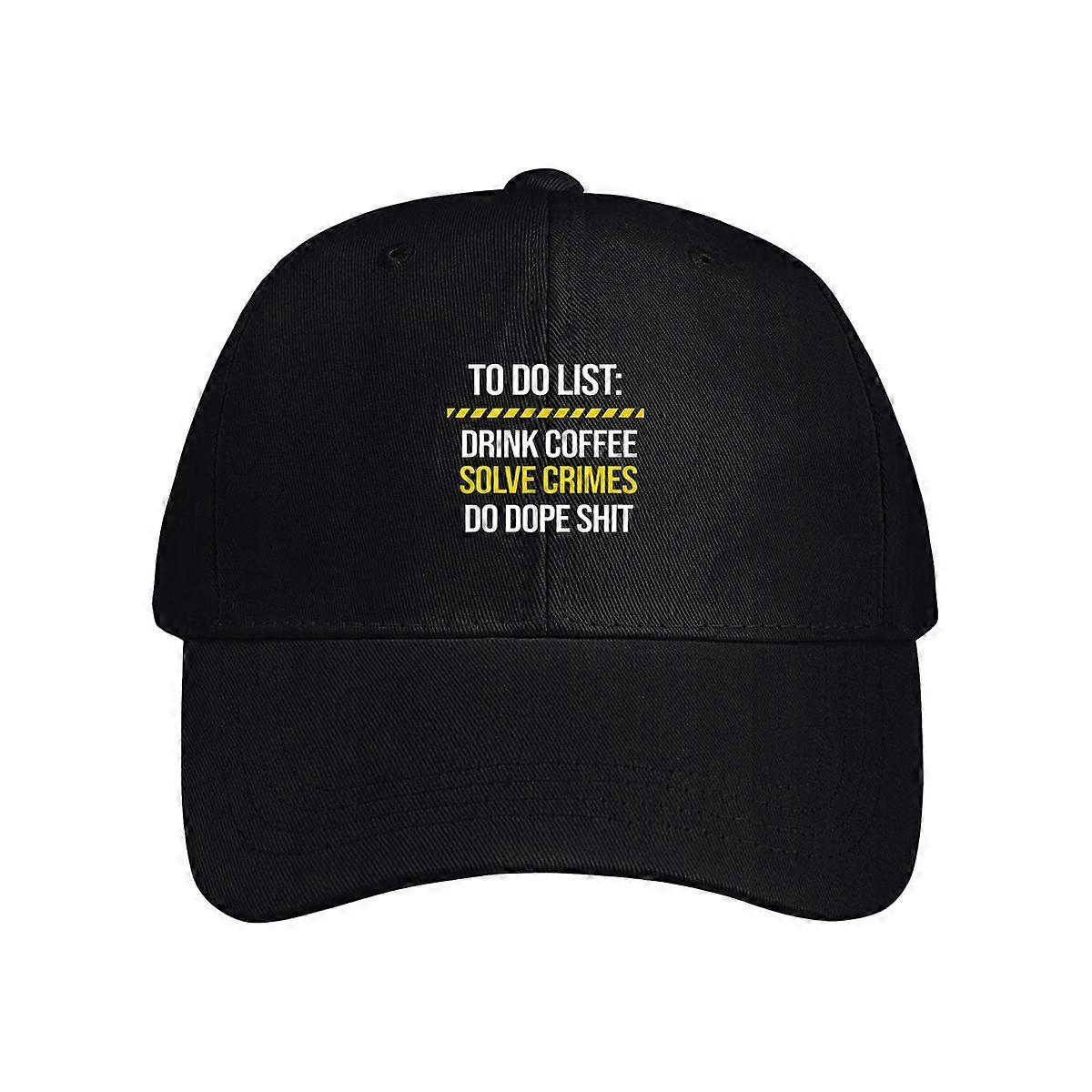 To Do List Drink Coffee Baseball Cap