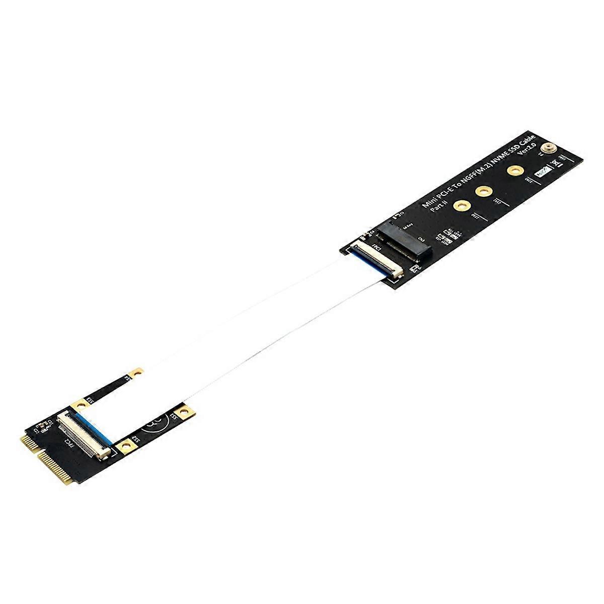 M.2 NVME SSD to Mini PCI-E Adapter with FFC Cable for M.2 M-Key 2230/2242/2260/2280 NVME SSD Converter Extension Cord