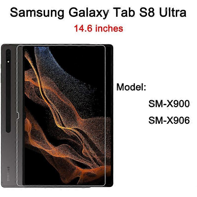 2PCS Free Bubble Scratch Proof Tempered Glass Screen Protector For Samsung Galaxy Tab S8 Ultra 14.6 LTE WiFi SM X900 x906 Screen Protectors