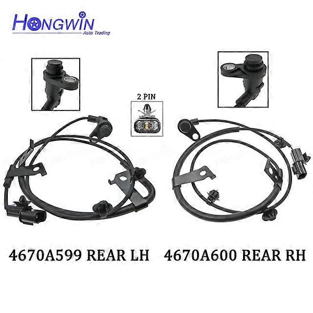 ABS Wheel Speed Rear Sensor Fits Mitsubishi Pajero/Montero Sport (KH) 2008-2015 2.5L 3.0L 4670A599 LH 4670A600 RH 4670A880