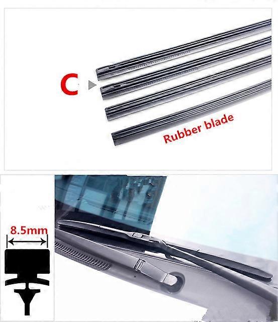 Free shipping car Windscreen Wipers Rubber strip Wiper Blade for Renault clio megane 2 3 captur logan kadjar laguna accessories