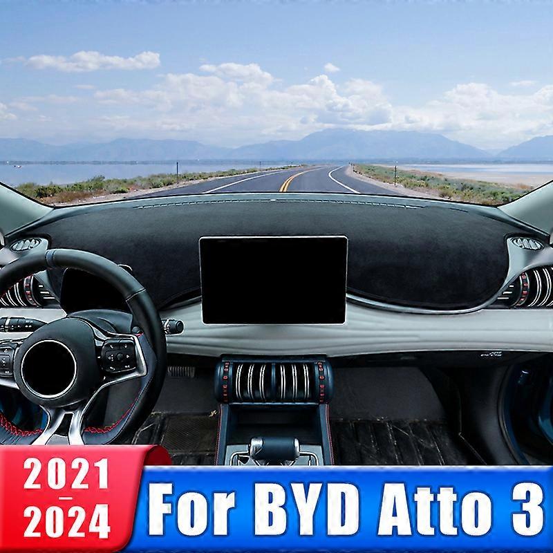 2024+ Ford Mustang Dashboard Sunshade Mat – Plush Leather, Light-Proof, Scratch-Resistant