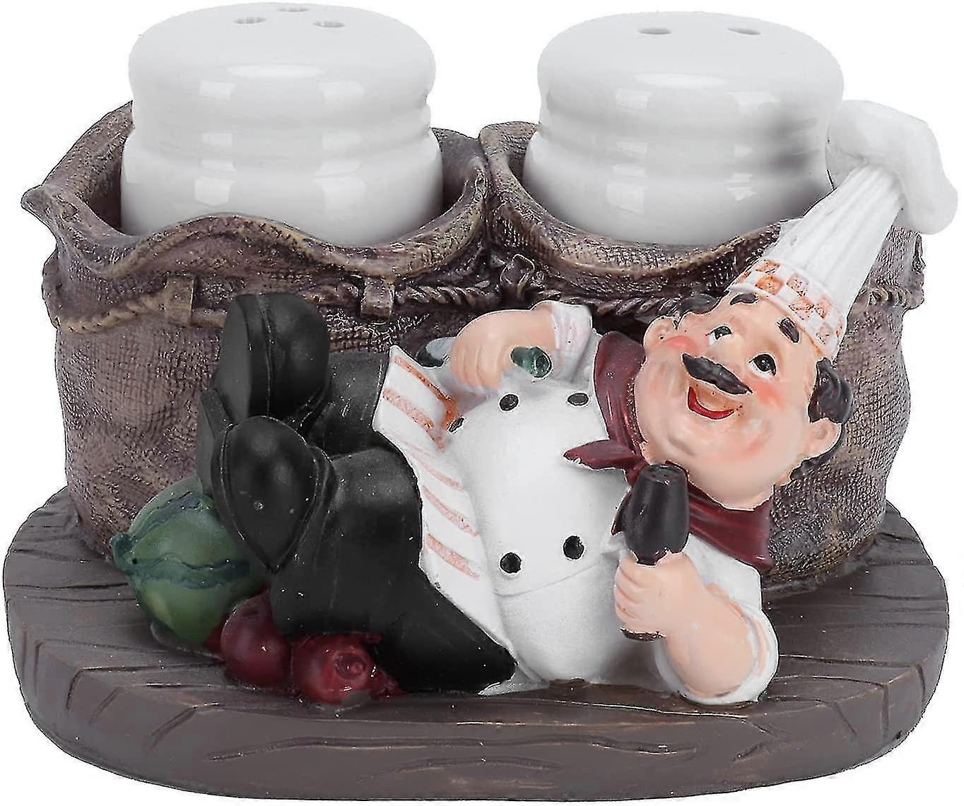 Resin Chef Toothpick Holder, Stable Kitchen Table Decoration