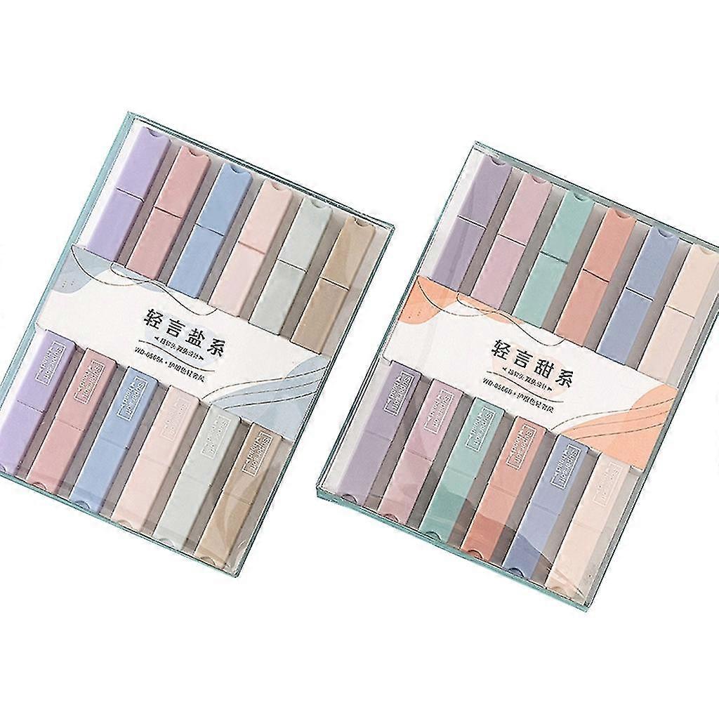 12 Color Art Marker Dual-tip Highlighter Marker Pens Long-lasting Quick Drying