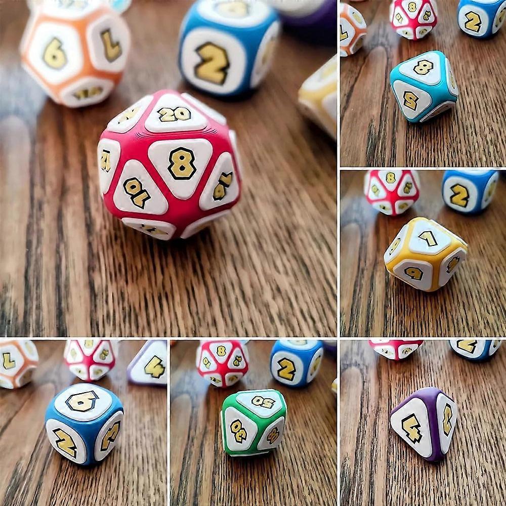 Mushroom Party Tabletop Role-Playing Game Dice, Unique D20 Polyhedral Dice Cool DND Gifts Dice Set for DND Dungeons and Dragons Lovers, DND Dice Set D