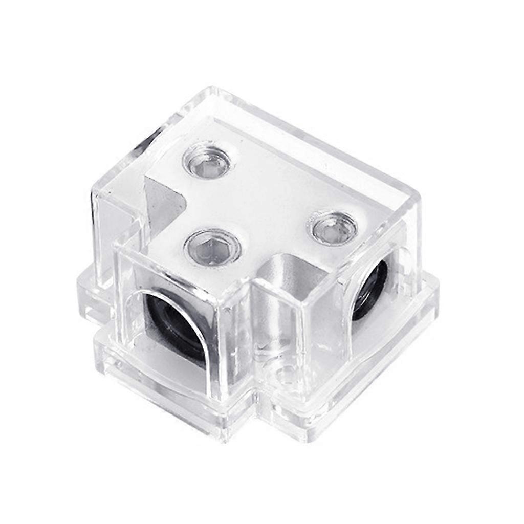 2 Way Power Distribution Block Power Ground Splitter 0Gauge AWG For Car Audio