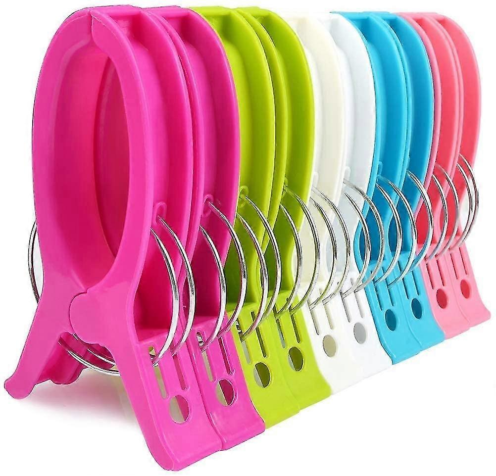 10 stk store strandhåndkle klipp for solseng store klesklypper tykke pinner for