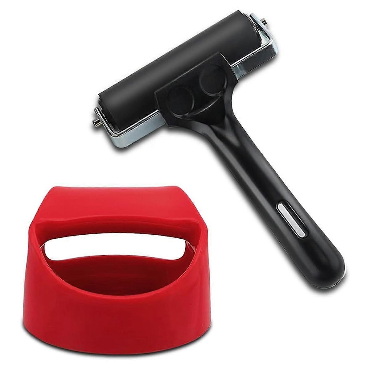 Block Printing Baren and Rubber Roller Roller Tools for Hand, Printing, Ink and Stamping