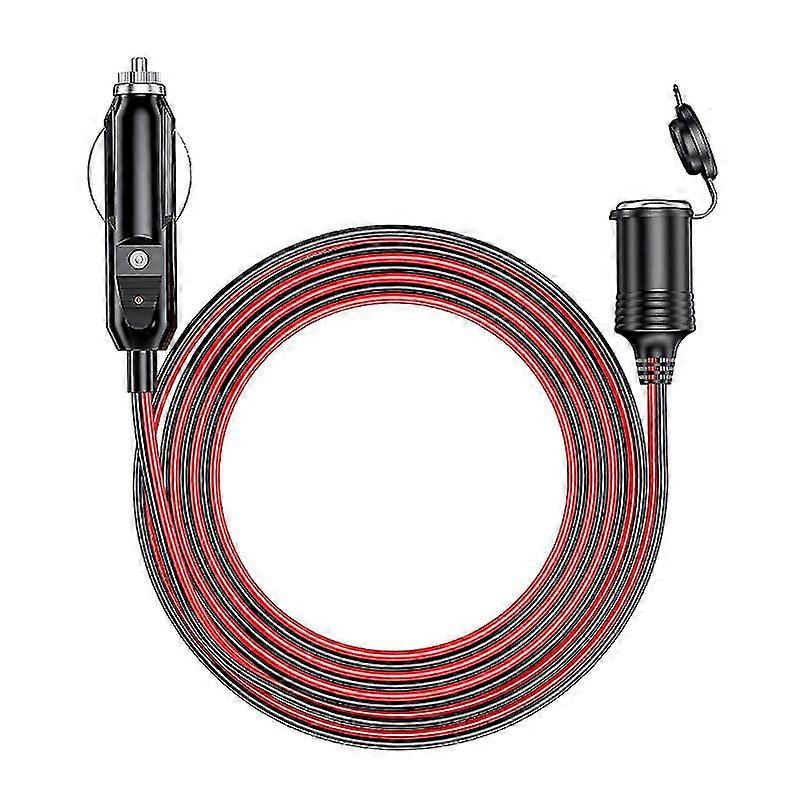 Rallonge Allume-cigare 12V/24V Avec Interrupteur - Câble 16AWG 0.5m, Pour Voiture, Camping-car, GPS, Purificateur D'air
