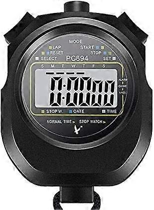 Stopwatch Professional Timer 3 Button Operation with Digital Large Screen Stopwatch Sports Game Timer Countdown Waterproof