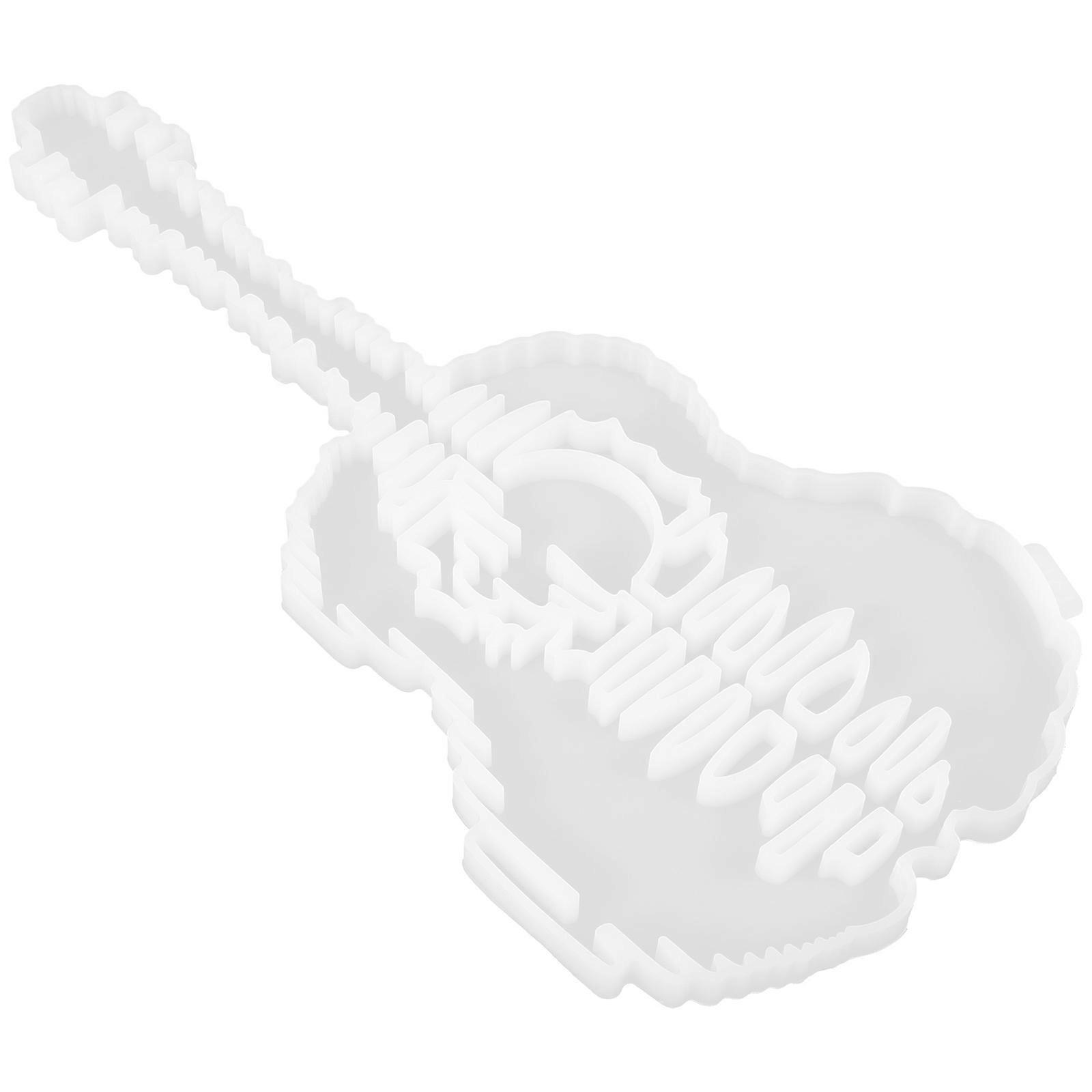 Gitarrformad epoxi silikonform DIY gitarrform gjutform gitarr hantverkstillverkning form