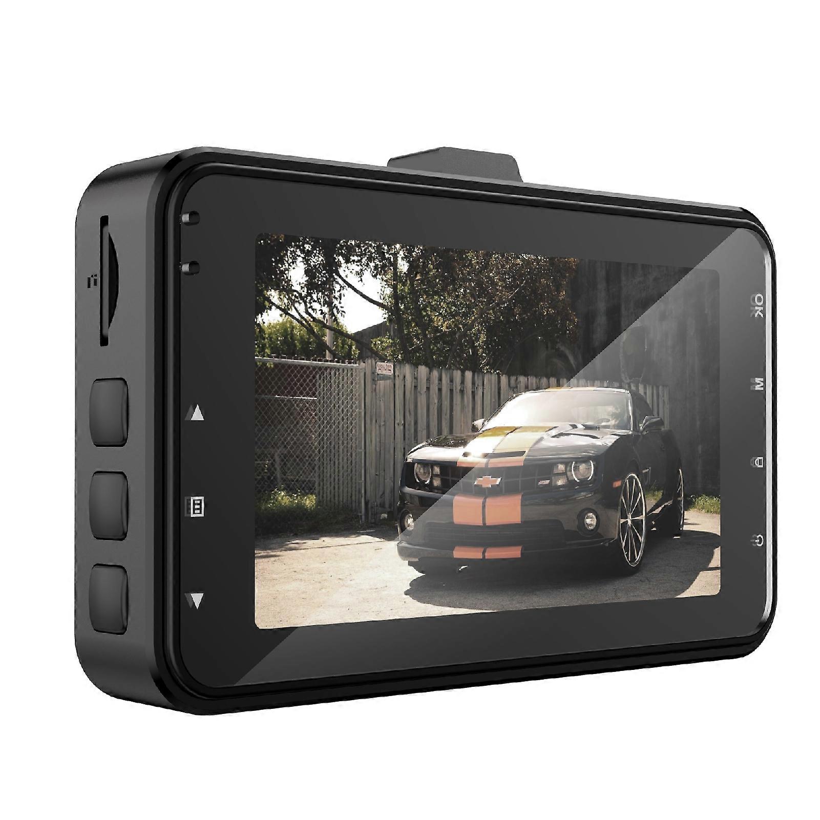 1 Set Dash Camera Wide Angle Multi-function 1080P 3-Inch Ultra HD-compatible Car Dash Cam for Vehicles