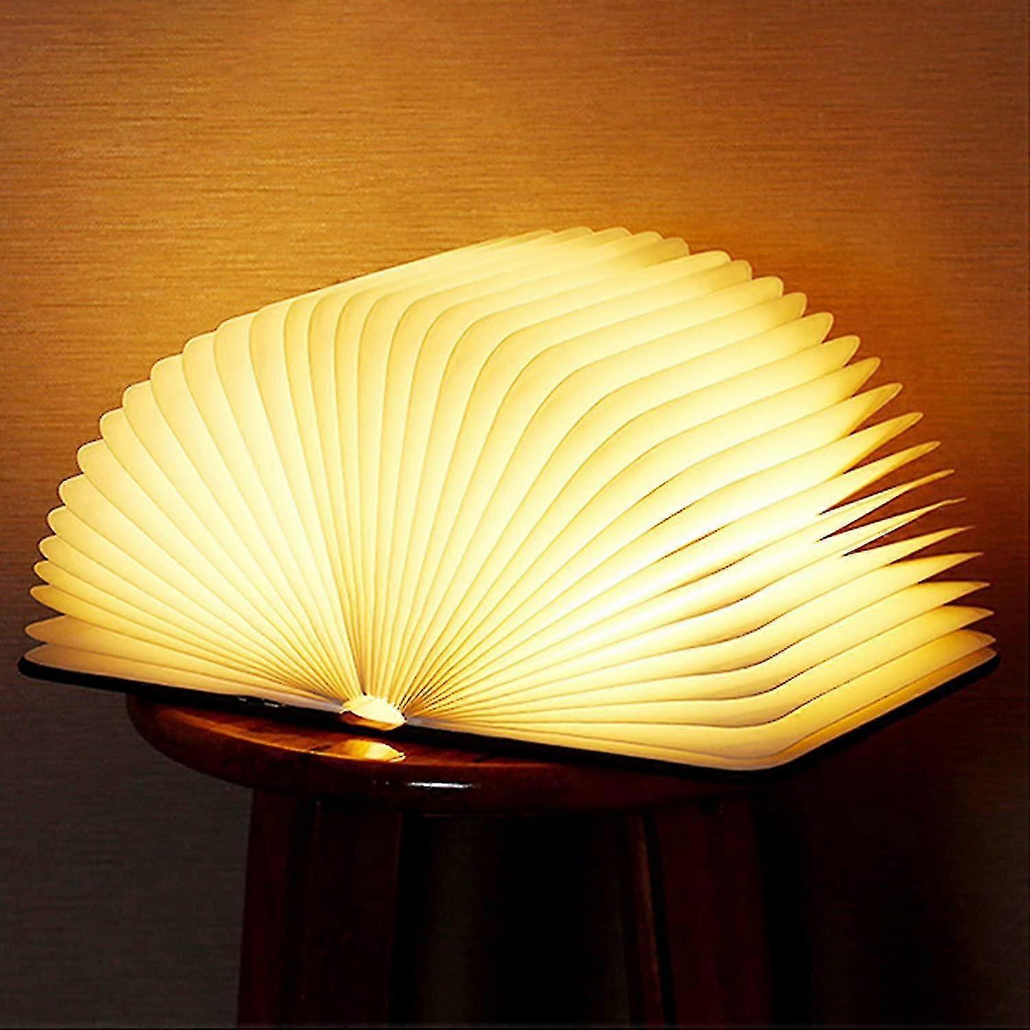 Foldable Led Book Light - 6 Color Modes - Mood Lighting - Usb Rechargeable - Book Shaped