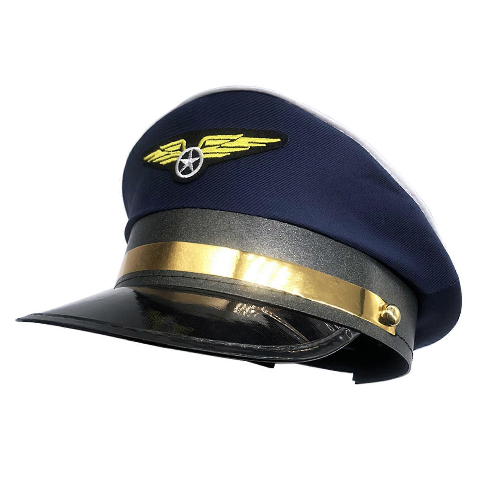 Cappello da capitano con berretto da aviazione regolabile, cappello ottagonale regolabile per raduni