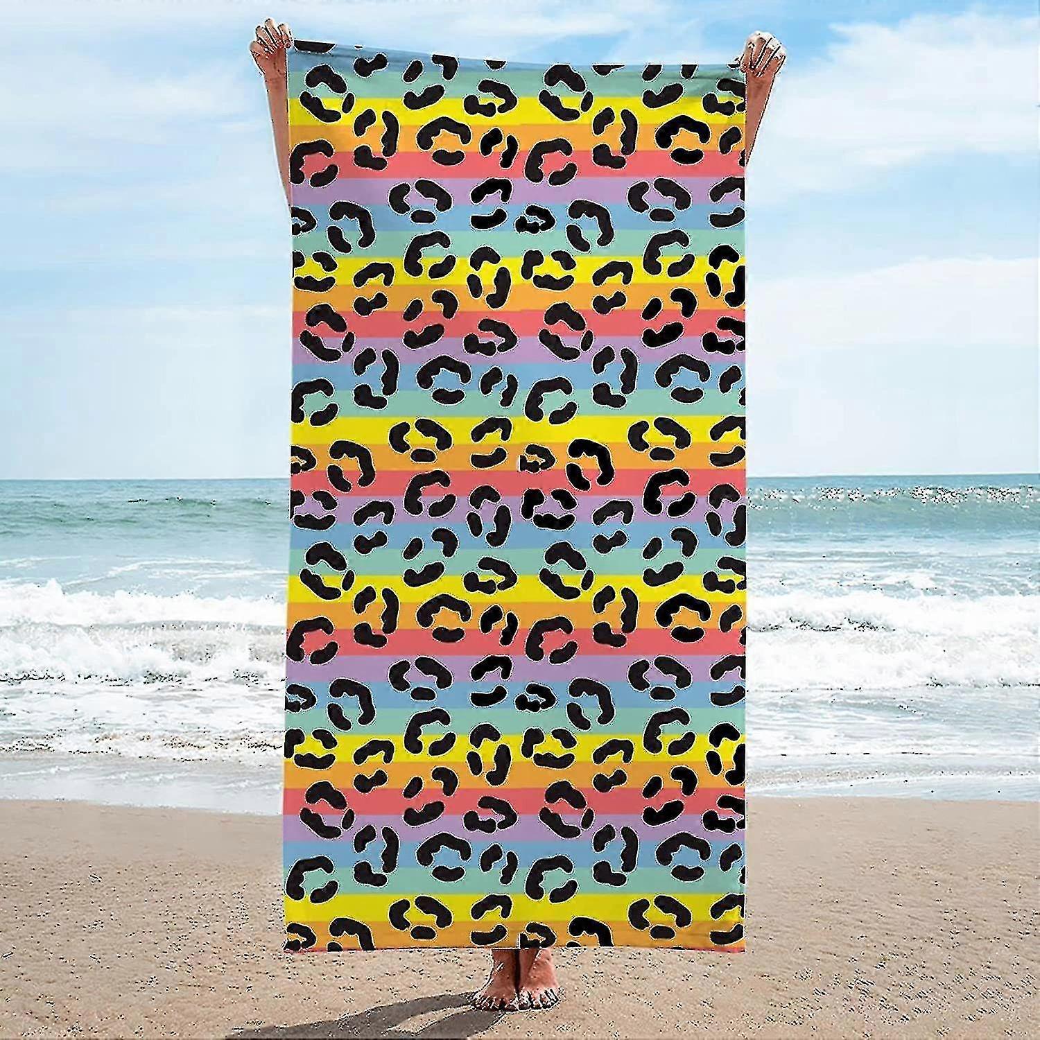Microfiber Fabric Printed Beach Towel Quick Dry Swimming Pool Poncho Bath Towel Sport Towels For Adults Kids