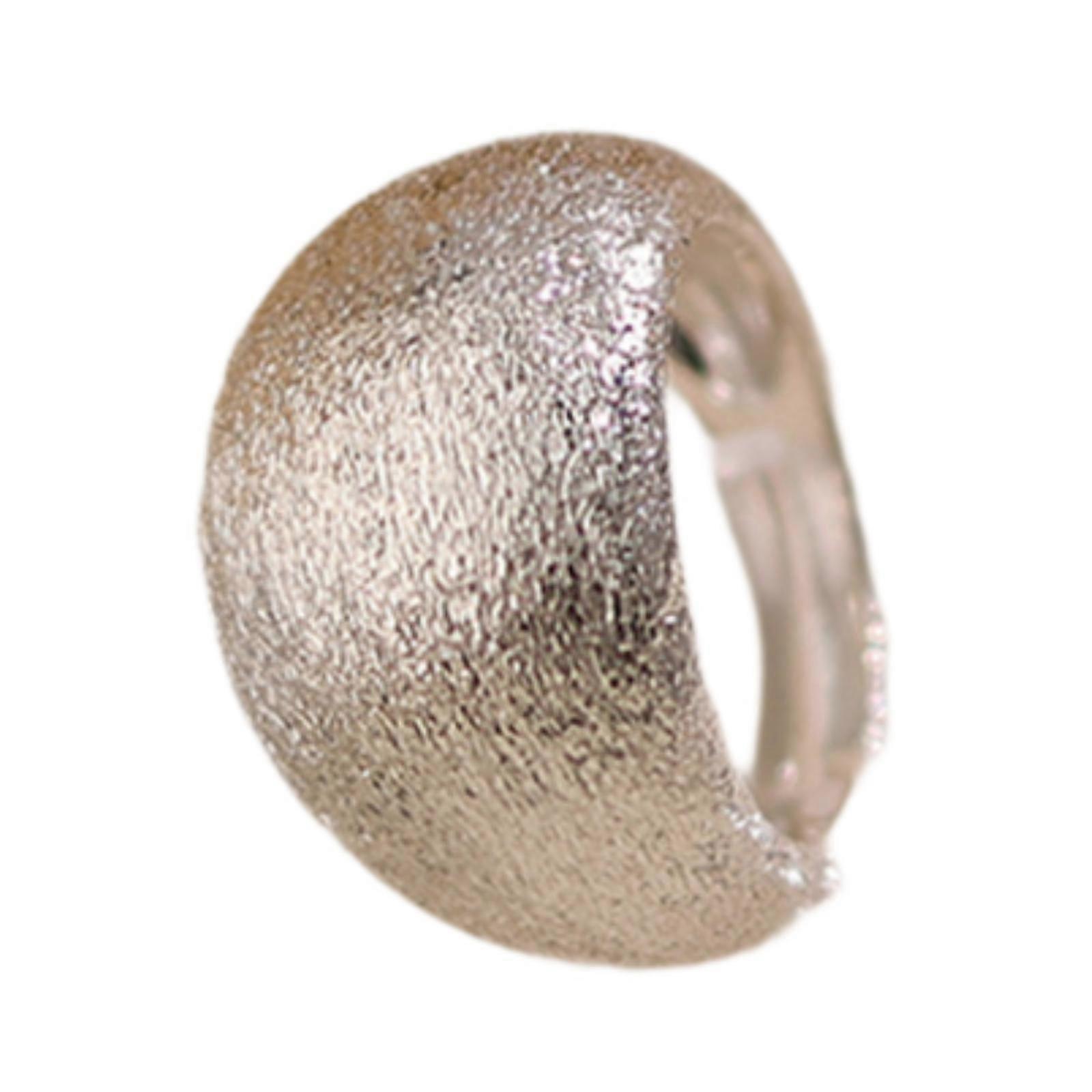 Brushed Ring Copper Open Adjustable Ring for Thanksgiving Graduation Wedding Silver