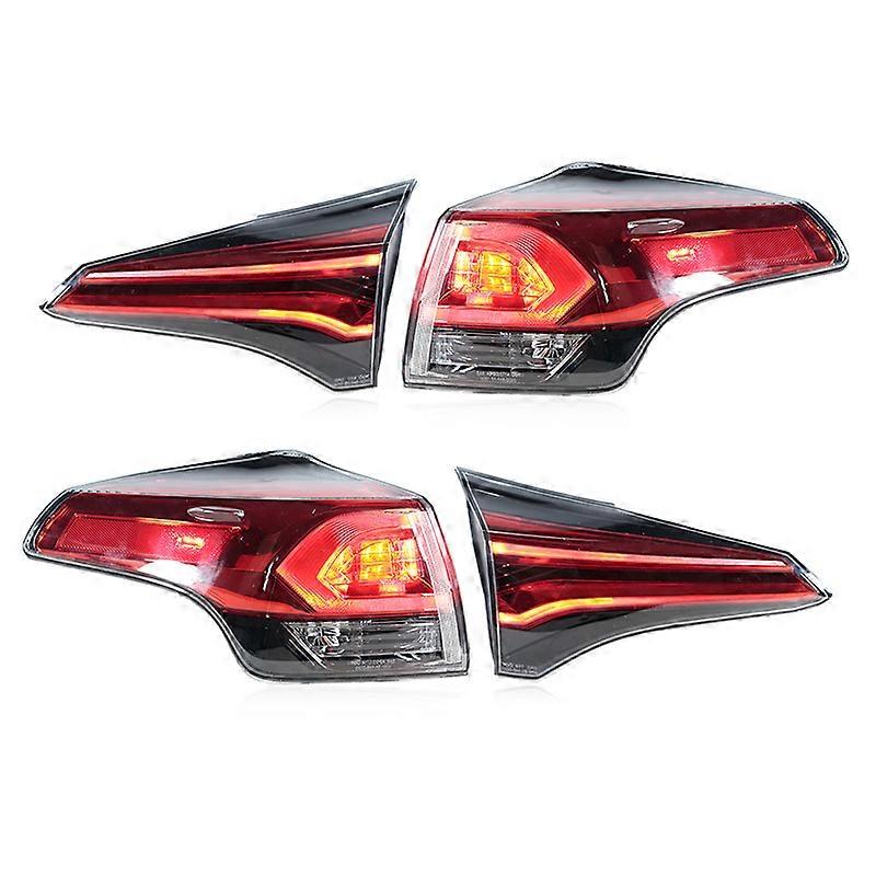For TOYOTA RAV4 2016 2017 2018 LED Tail Light Lamp Rear Light Brake Light Turn Signal Lamp Reversing Lamp With Bulb US Version