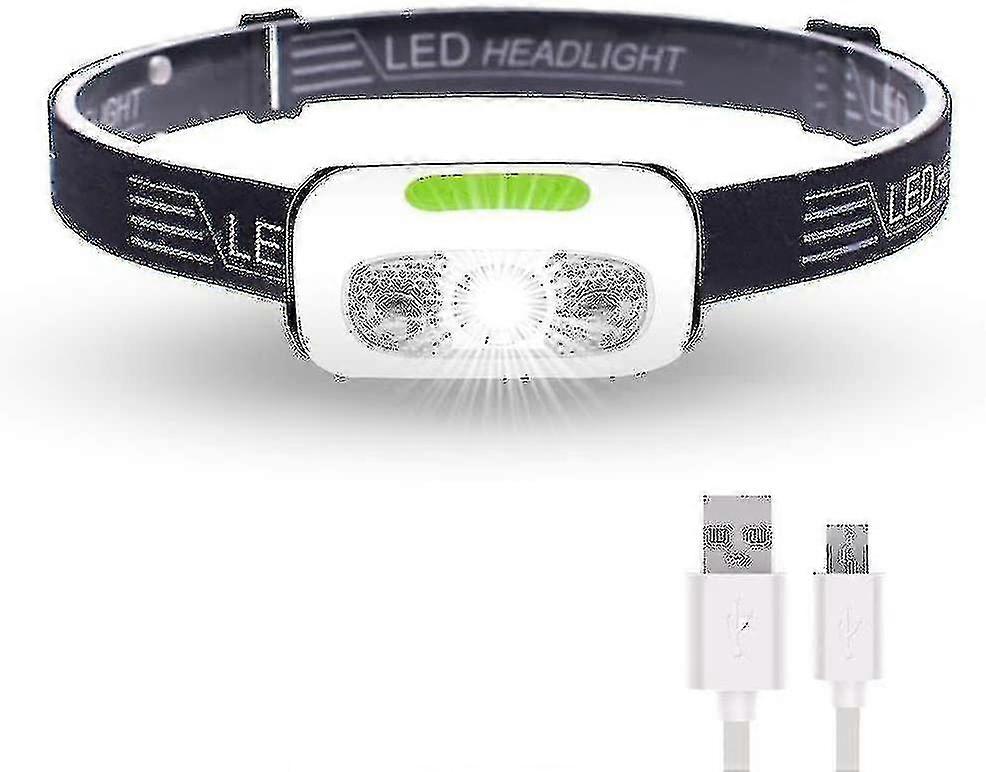 350 Lumens Usb Rechargeable Headlamp,lightweight,super Bright Led Running Headlamp For Runner