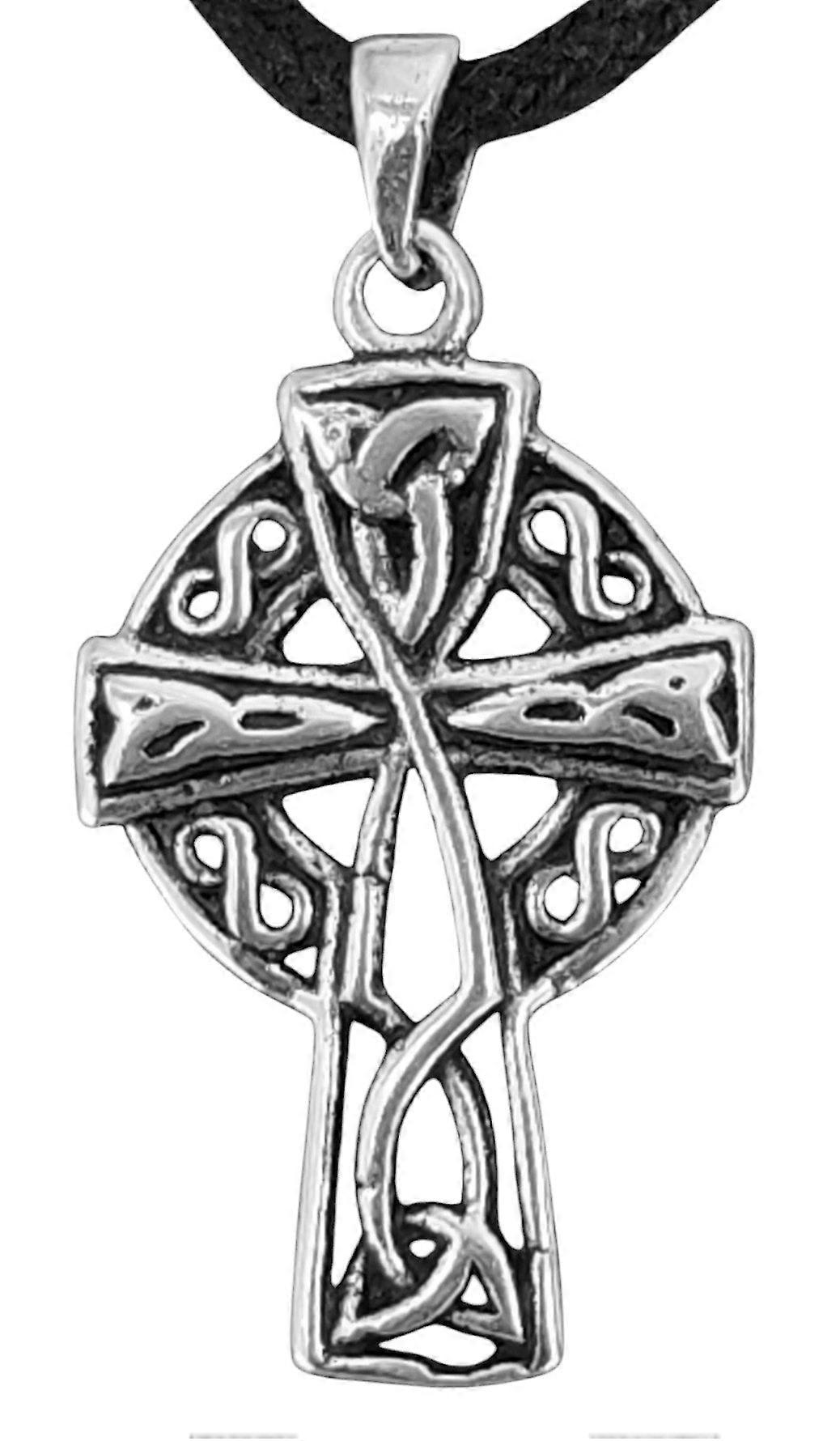Celtic Cross 106 with Snake Chain - Silver