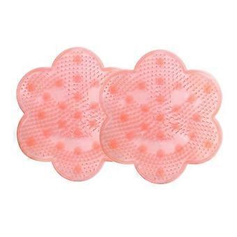 2Pcs Foot Washing Brush Silicone Bath Foot Massage Pad Mat Shower Massage Bathroom Non-slip Bath Mat Anti Skid Pad for Foot Wash