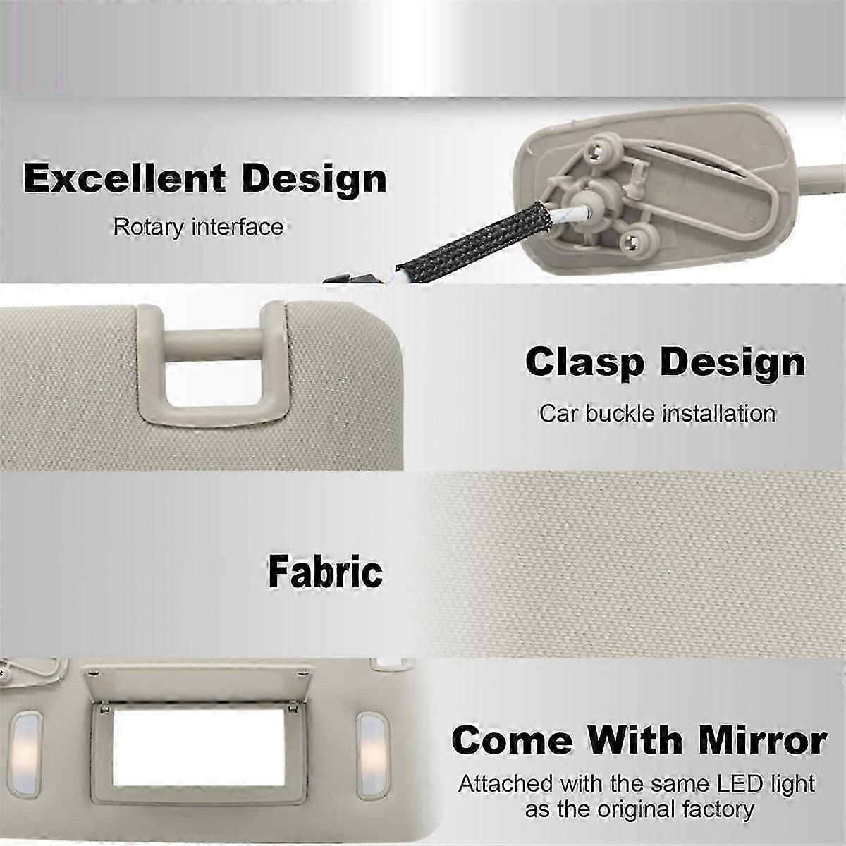 Right Car Sun Visor For 2007-2014 Sun Visor 22850310