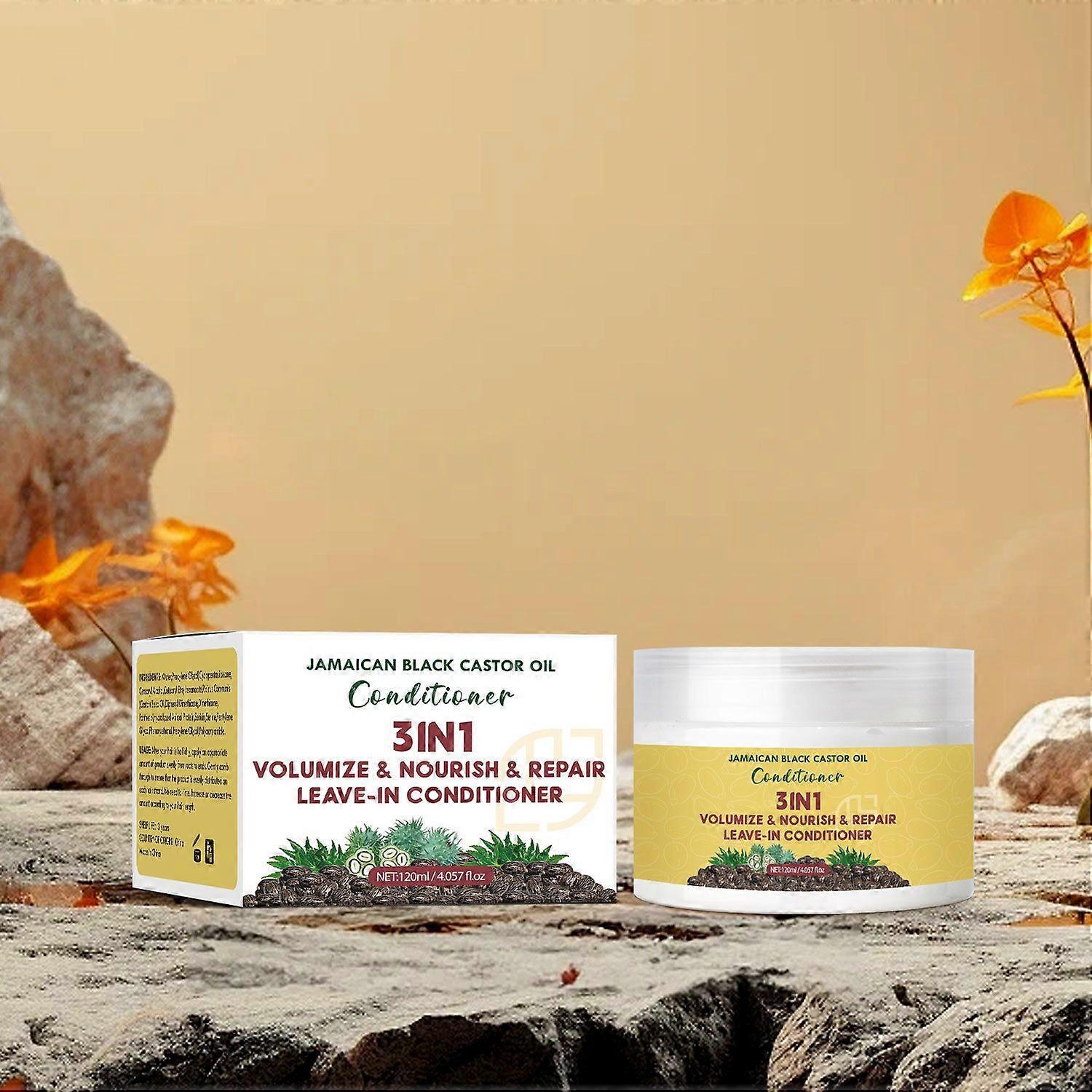 100% Pure Jamaican Black Castor Oil Leave-In Conditioner For Damaged Hair and To Soften Detangle Hair