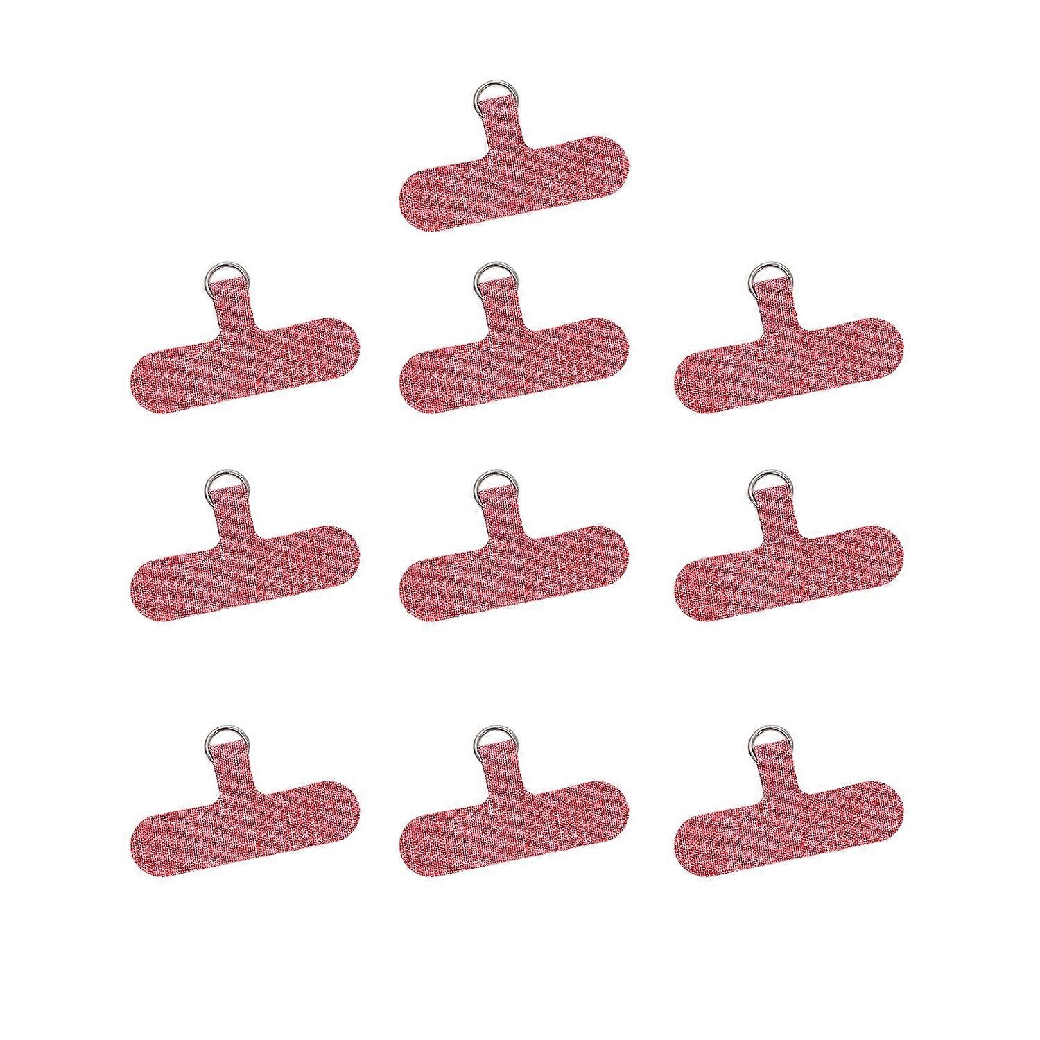 10Pcs Mobile Phone Tether Tabs with Adhesive Colorful Cell Phone Lanyard Patches Anti-Loss Security