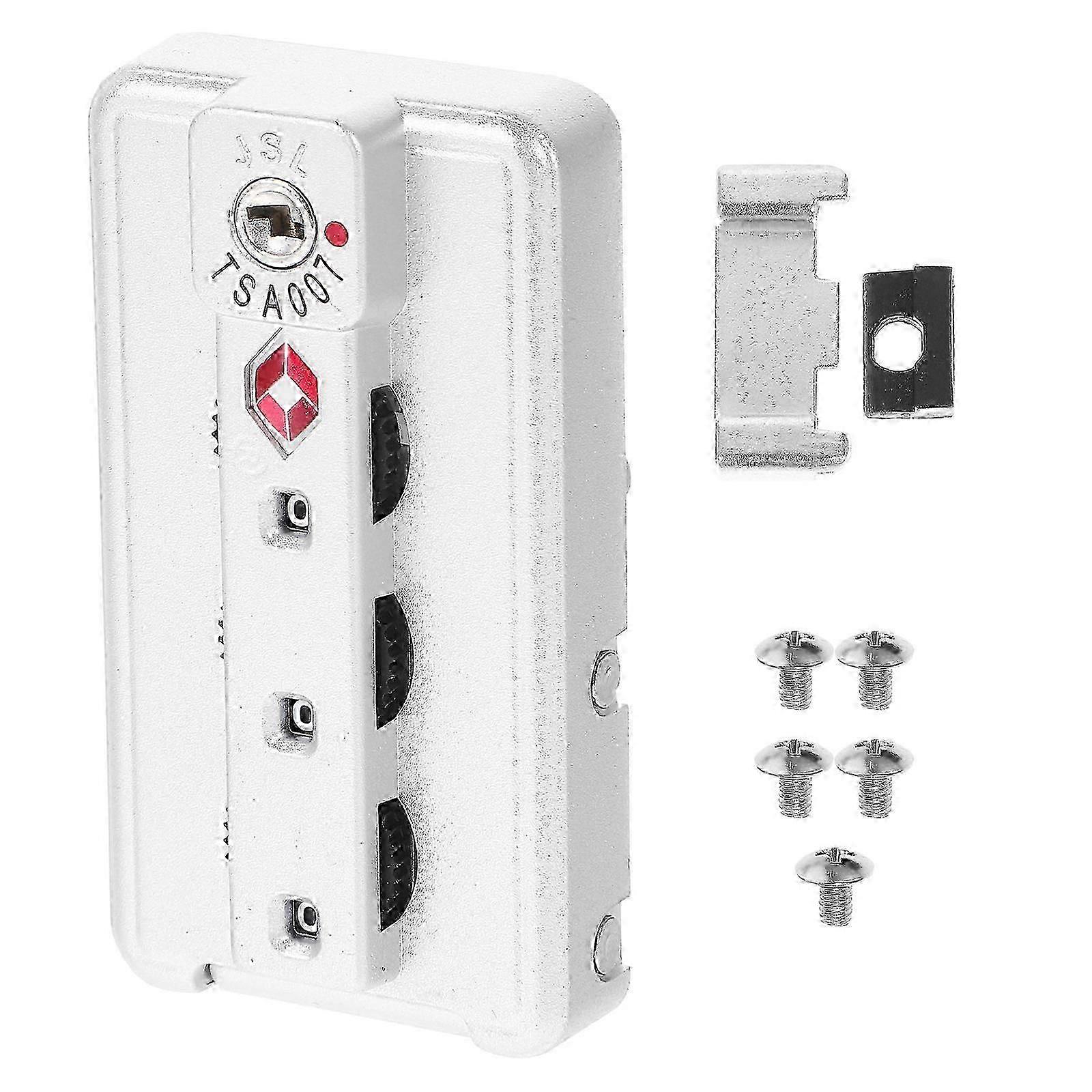 Small Customs Code Lock Practical Password Lock for Bags and Suitcases (Silver)