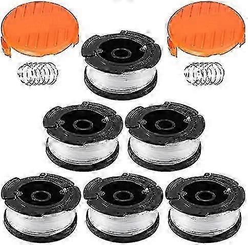 Replacement Spool Af-100 Grass Trimmer Auto Feed (6/8 Spools,2 Hood,2 Spring) (6pcs)
