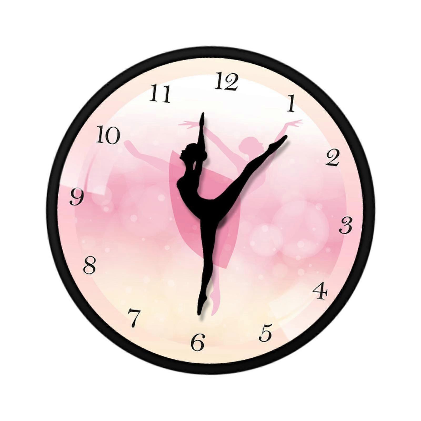 Balettflicka väggklocka presentklocka konstnärlig för matsal hall sovrum