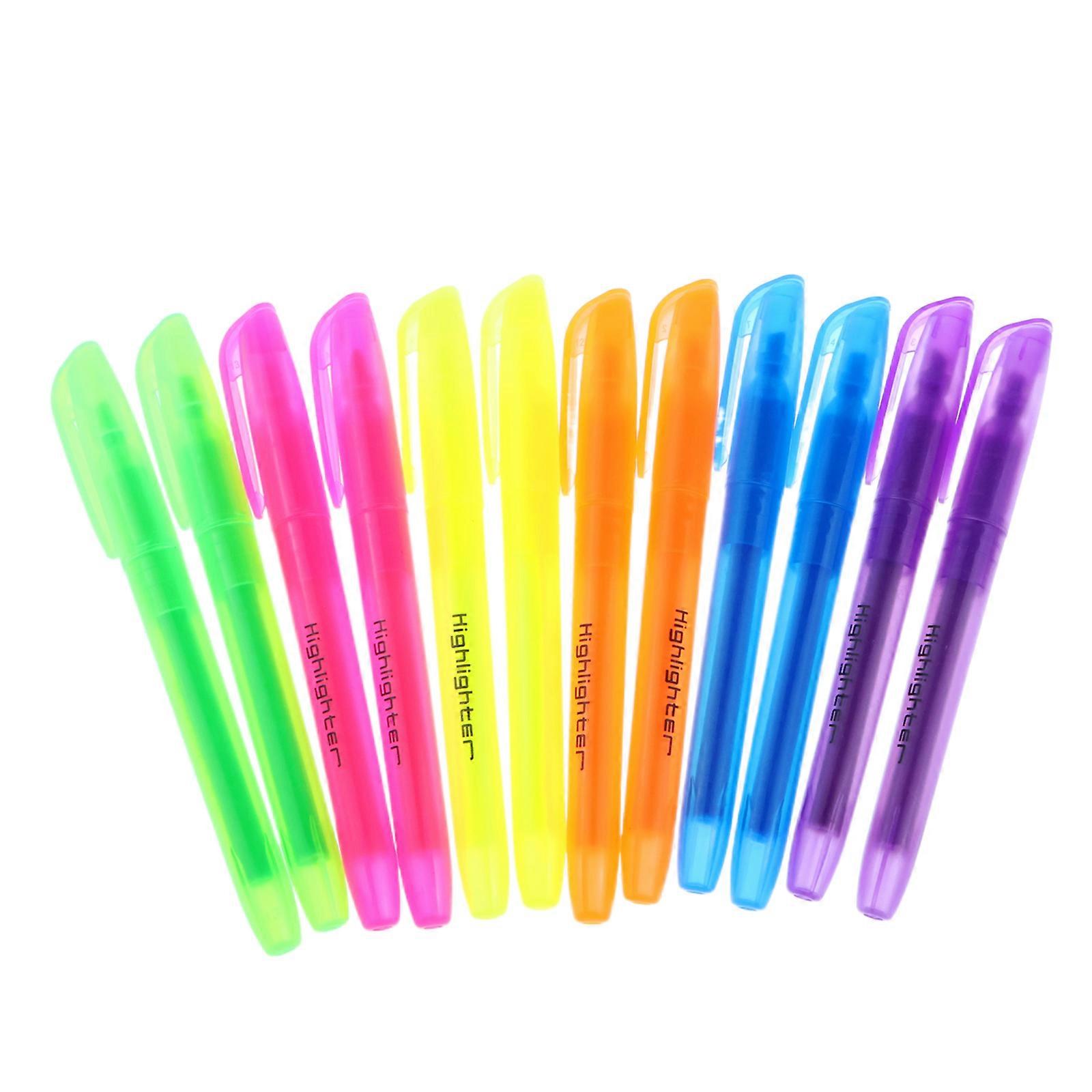 Highlighters Assorted Colors,Chisel Tip Marker Pens for Home & Work,12-Count,21304