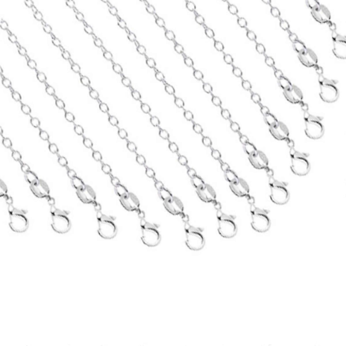 Elegant Silver-Plated Cable Chains Necklace Bulk