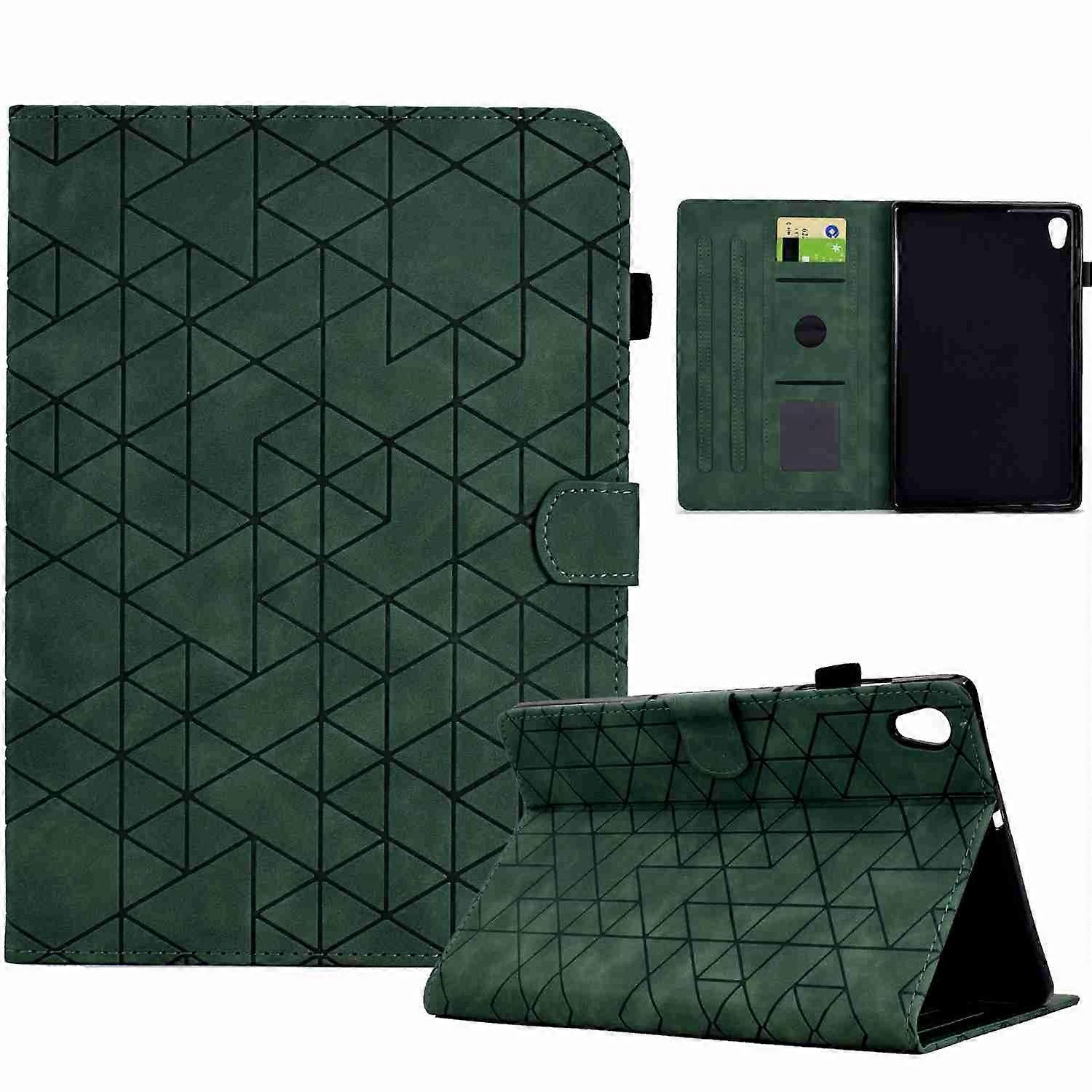 Rhombus TPU Smart Leather Tablet Case