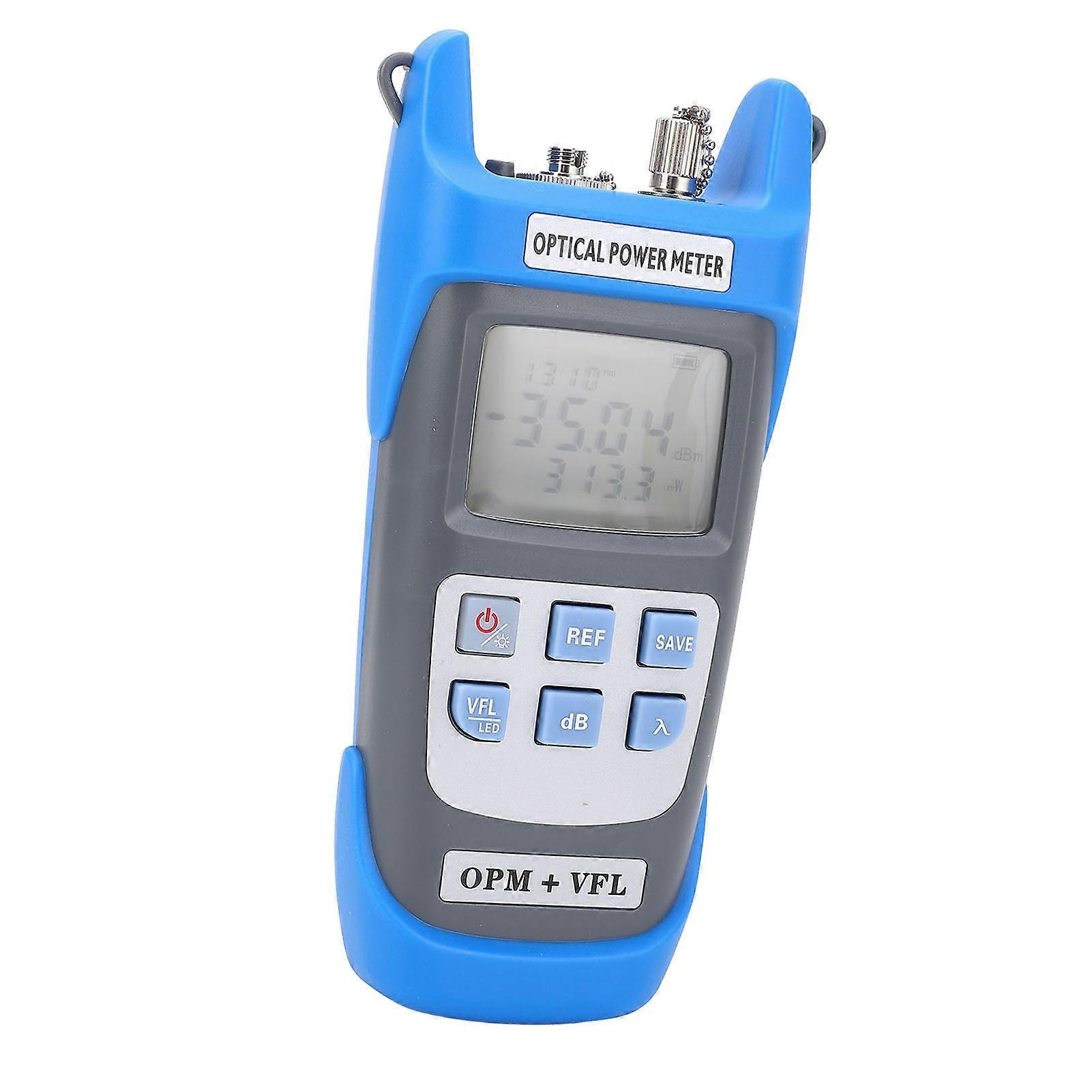 Optical Power Meter 3 in 1 Portable Rechargeable Fiber Optic Tester Visual Fault Locator with LED Light OPM VFL 