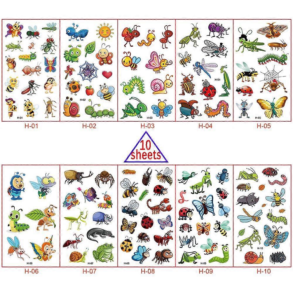 Children's cartoon tattoo stickers,Insect H