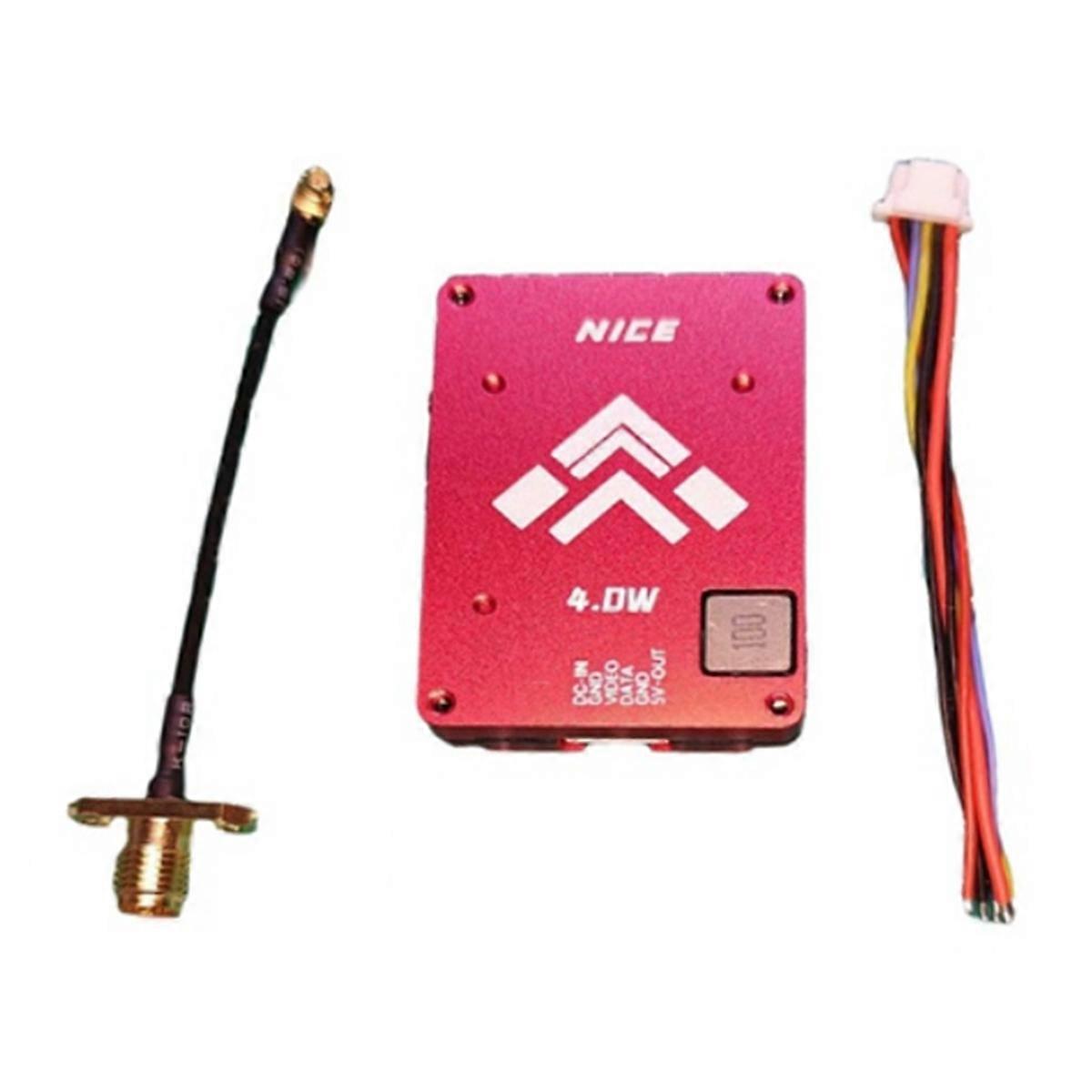 4W 5.8G VTX 4000mW 64CH FPV Video Transmitter RFPA5542 Amplifier for FPV Long Range RC Drone