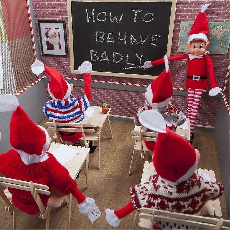 Elves Behavin' Badly 12" Bendable Poseable Elf Figure With Vinyl Head