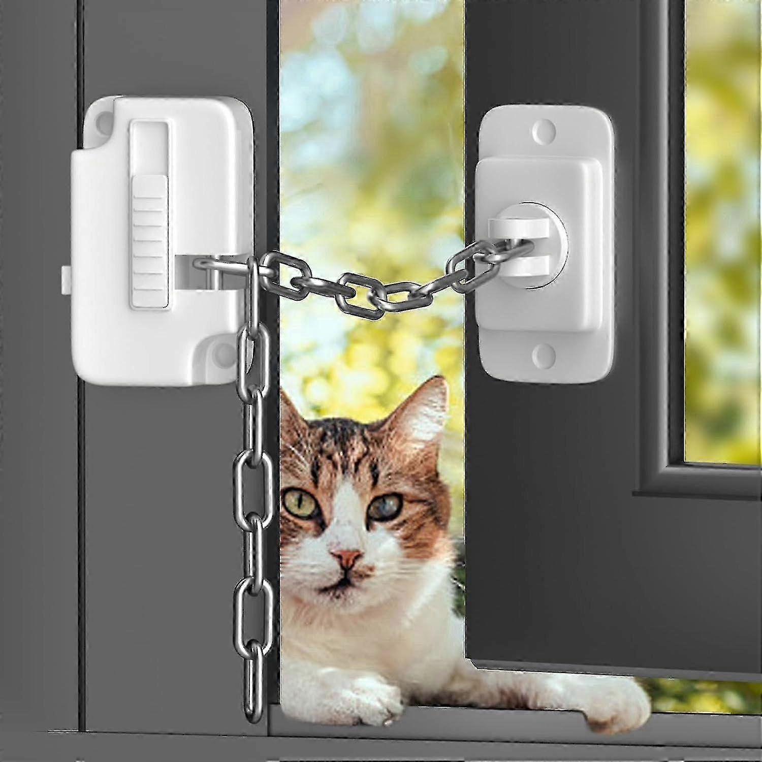 Window Locks, Window Restrictor Child Cat Safety Locks, Self Adhesive Safety Locks For Child Pets No Drilling For Metal, Wooden, Sliding Window-Yvan