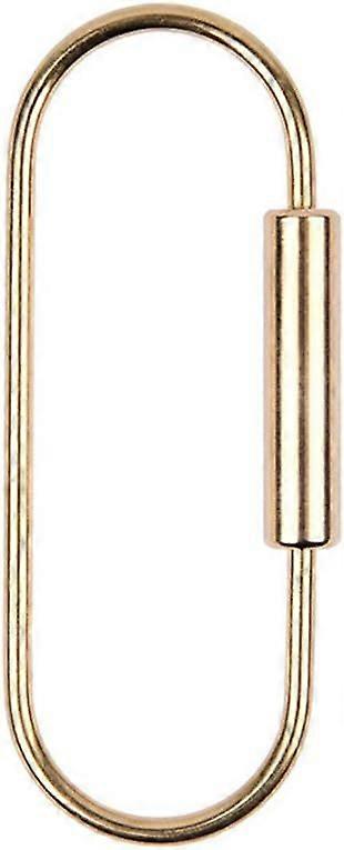 2Pcs Creative Design Brass Screw Lock Key Chain Ring, Beautiful Simple EDC Keychain Hanging Ring Practical Handicrafts