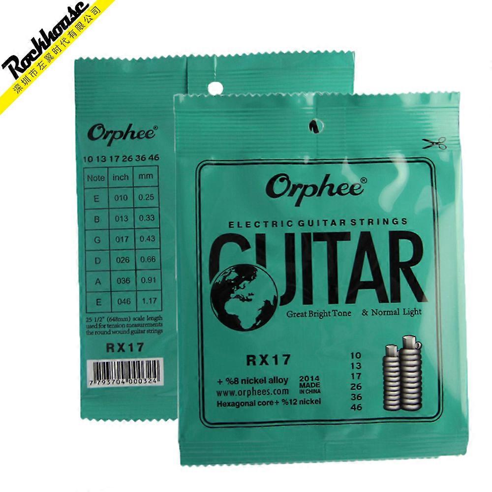 Electric Guitar Strings 6 Strings Set Orphee Metal Carbon Steel Hexagonal RX Series Practiced By Guitar Parts Musical Instrument