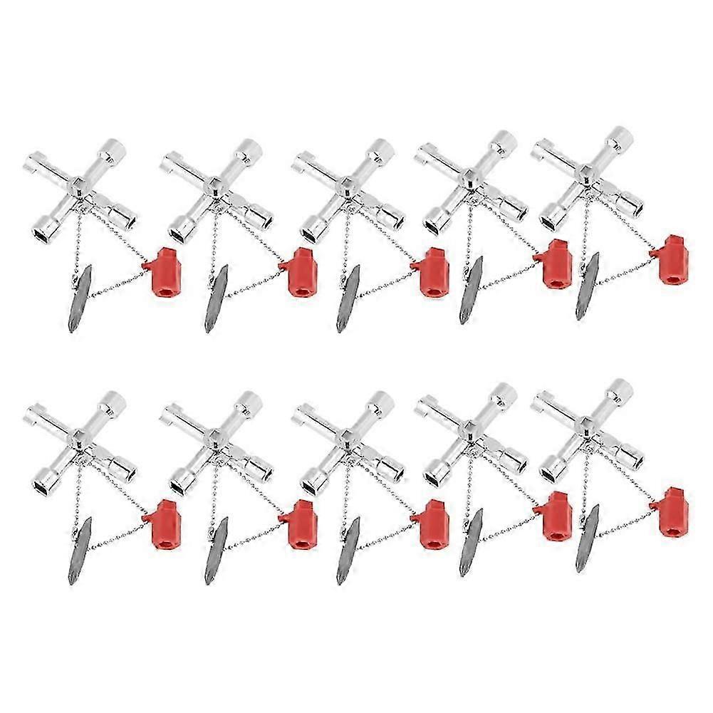 Universal Control Cabinet -Key Wrenches Zinc Alloy Construction Compact Size 10pcs
