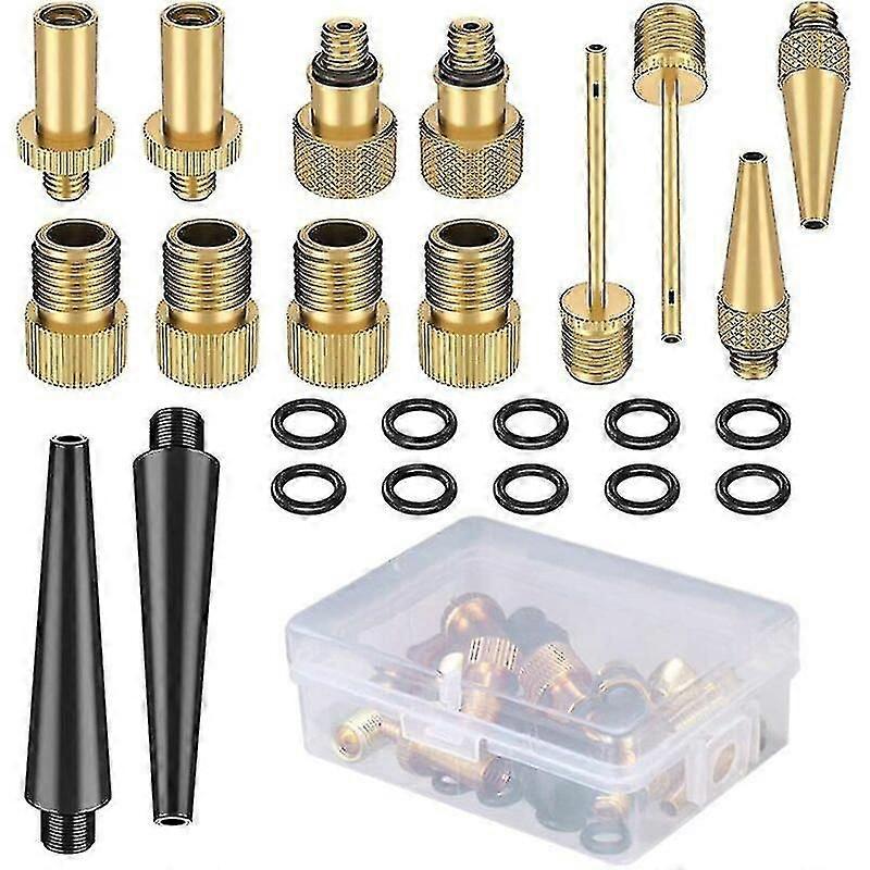 Bicycle Valve Adapter Kit For Dv Sv Av Bicycle Valve; Dunlop Valve Valve Adapter Kit With Seal For Bicycle Pump; Ball Pump  hk